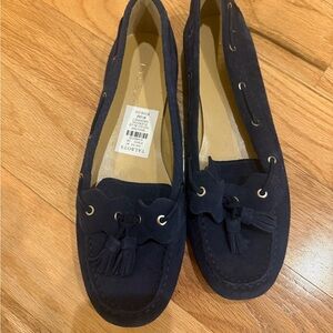 New with tags Talbots Dark Blue Loafers